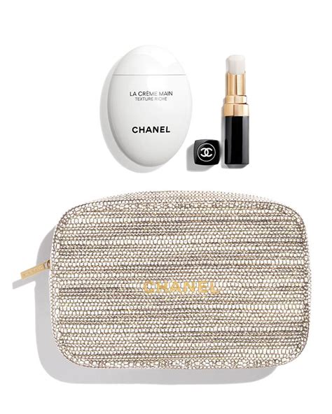 la creme main chanel|Chanel hydration on hand set.